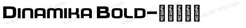 Dinamika Bold字体转换